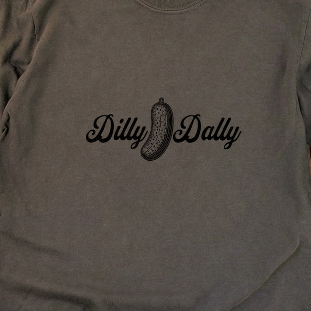 Dilly Dally Pickle Cotton Long Sleeve