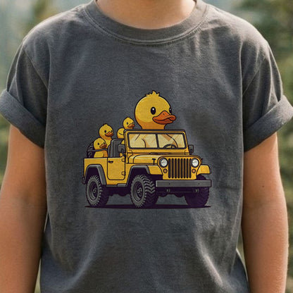 Duck Duck Jeep Kids Cotton T-Shirt