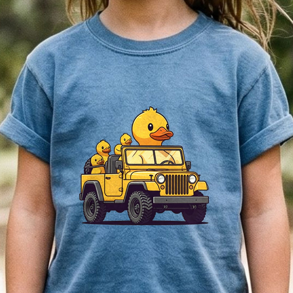 Duck Duck Jeep Kids Cotton T-Shirt