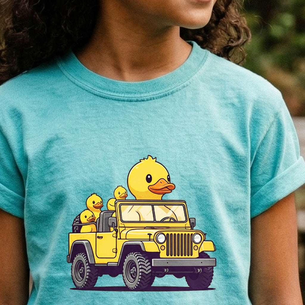 Duck Duck Jeep Kids Cotton T-Shirt