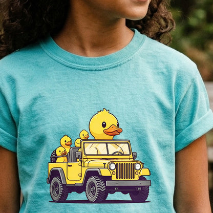 Duck Duck Jeep Kids Cotton T-Shirt