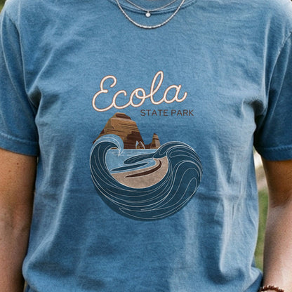 Ecola State Park Cotton T-Shirt