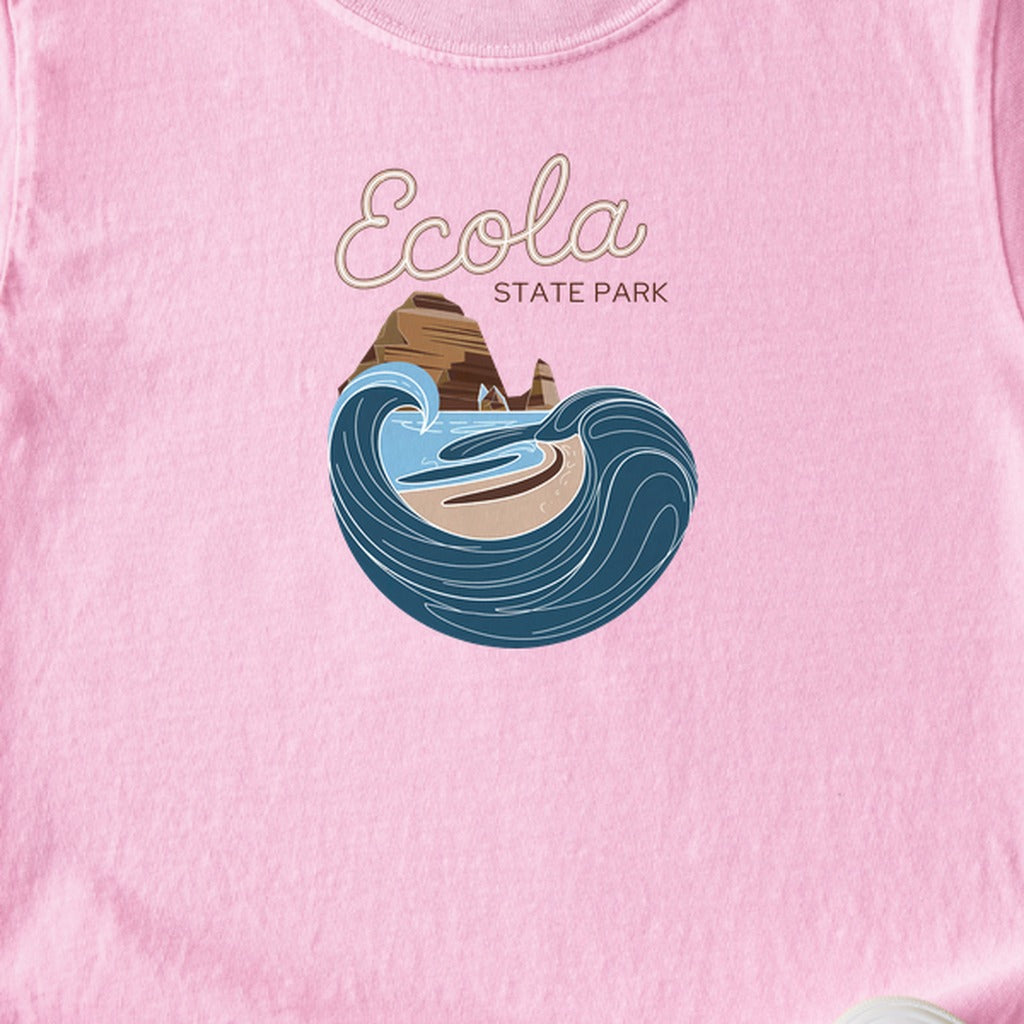 Ecola State Park Kids Cotton T-Shirt