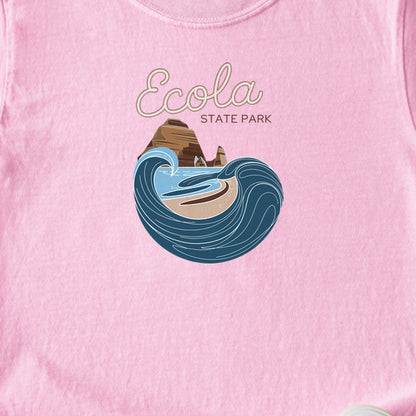 Ecola State Park Kids Cotton T-Shirt
