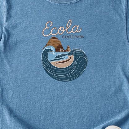 Ecola State Park Kids Cotton T-Shirt