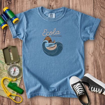 Ecola State Park Kids Cotton T-Shirt