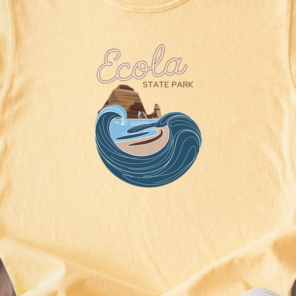 Ecola State Park Kids Cotton T-Shirt