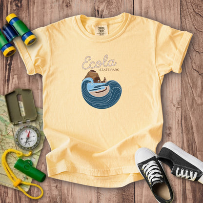 Ecola State Park Kids Cotton T-Shirt