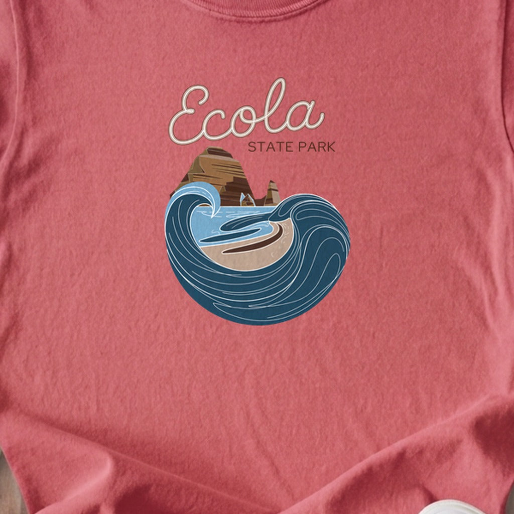 Ecola State Park Kids Cotton T-Shirt