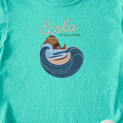Ecola State Park Kids Cotton T-Shirt