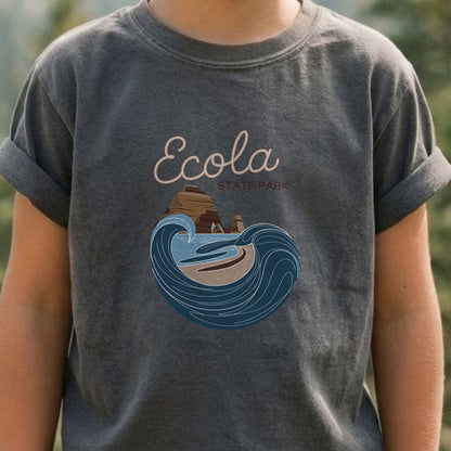 Ecola State Park Kids Cotton T-Shirt