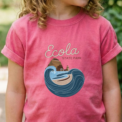 Ecola State Park Kids Cotton T-Shirt