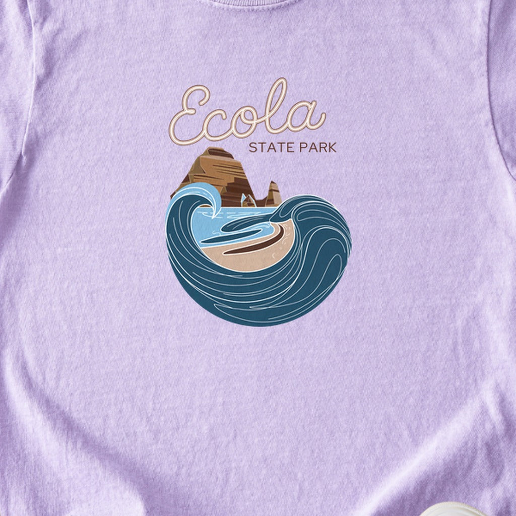 Ecola State Park Kids Cotton T-Shirt