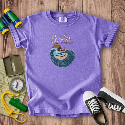 Ecola State Park Kids Cotton T-Shirt
