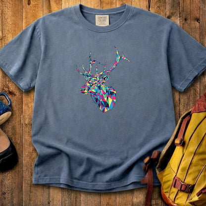 Elk Mosaic Cotton T-Shirt