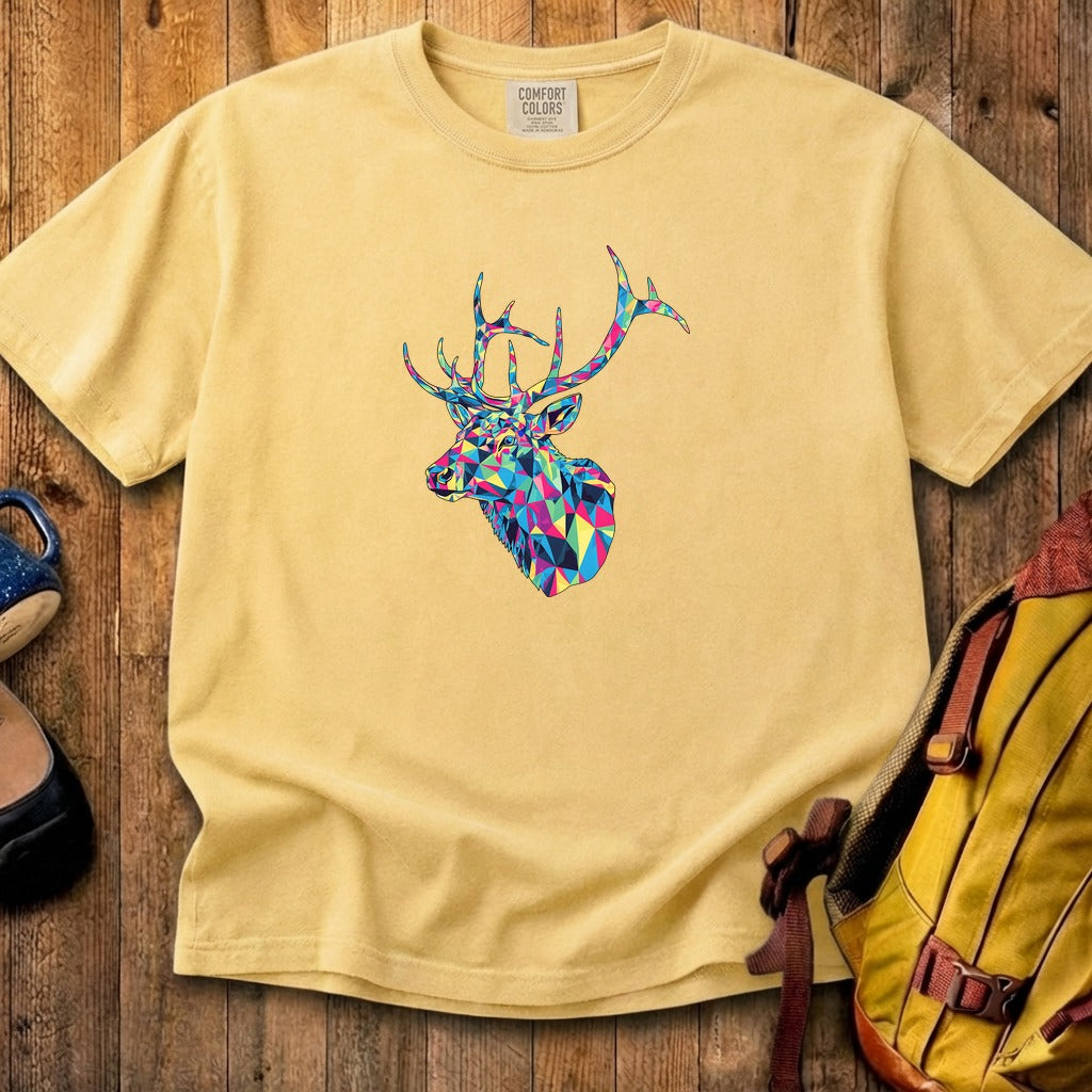 Elk Mosaic Cotton T-Shirt