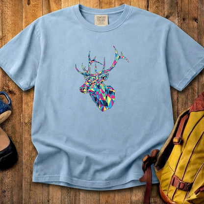 Elk Mosaic Cotton T-Shirt