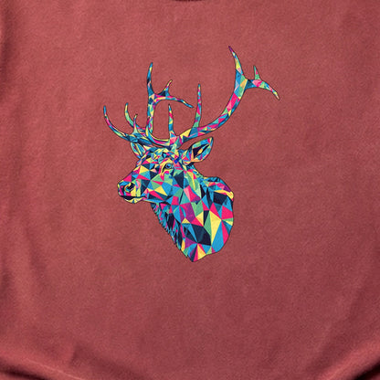 Elk Mosaic Cotton T-Shirt