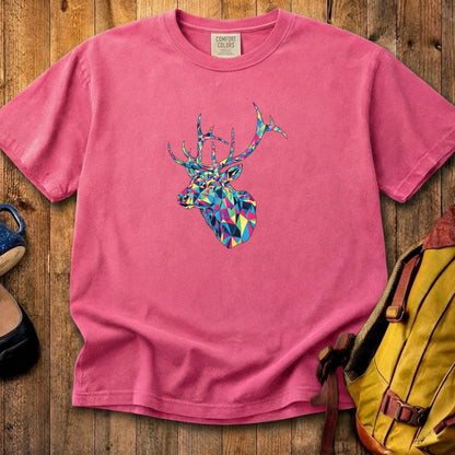 Elk Mosaic Cotton T-Shirt