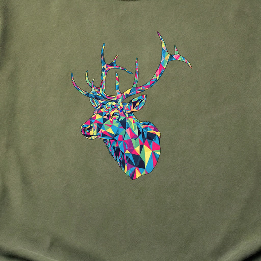 Elk Mosaic Cotton T-Shirt