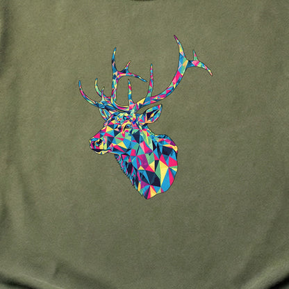 Elk Mosaic Cotton T-Shirt