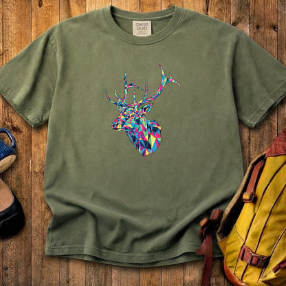 Elk Mosaic Cotton T-Shirt