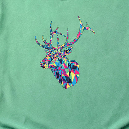 Elk Mosaic Cotton T-Shirt