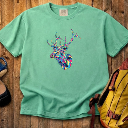Elk Mosaic Cotton T-Shirt