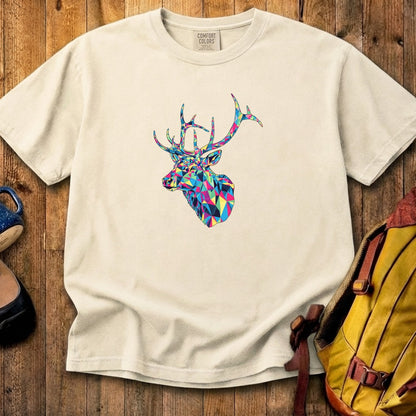Elk Mosaic Cotton T-Shirt