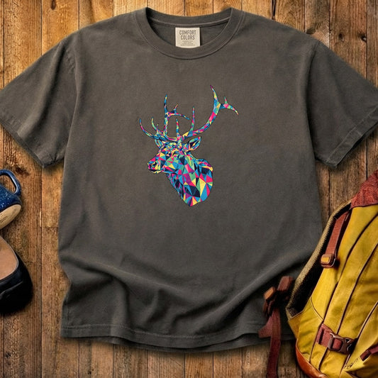 Elk Mosaic Cotton T-Shirt