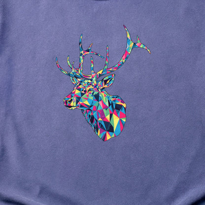 Elk Mosaic Cotton T-Shirt
