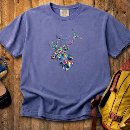 Elk Mosaic Cotton T-Shirt
