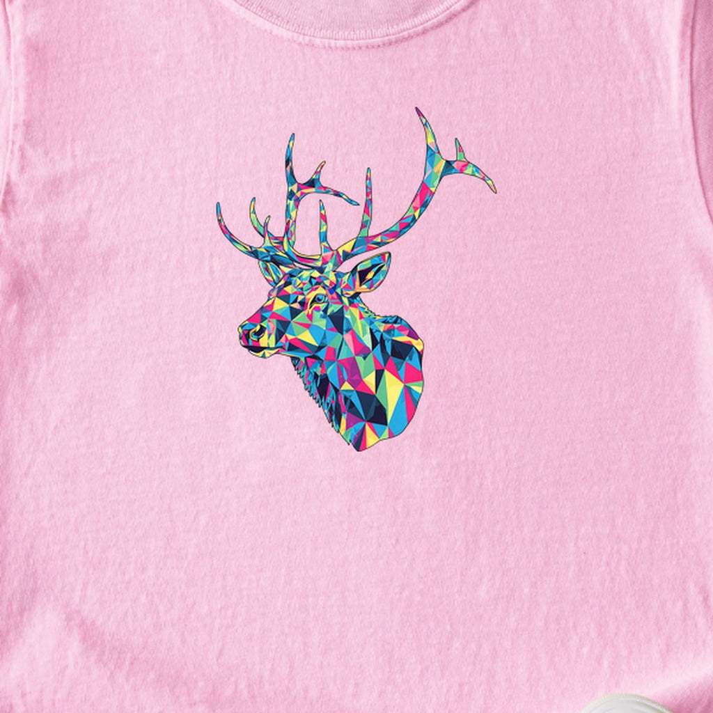 Elk Mosaic Kids Cotton T-Shirt