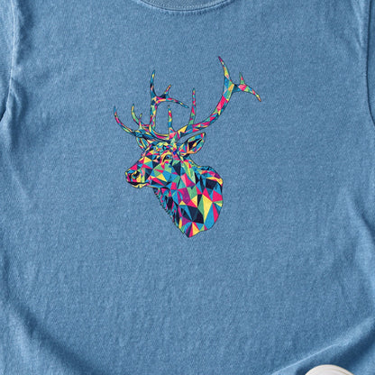 Elk Mosaic Kids Cotton T-Shirt