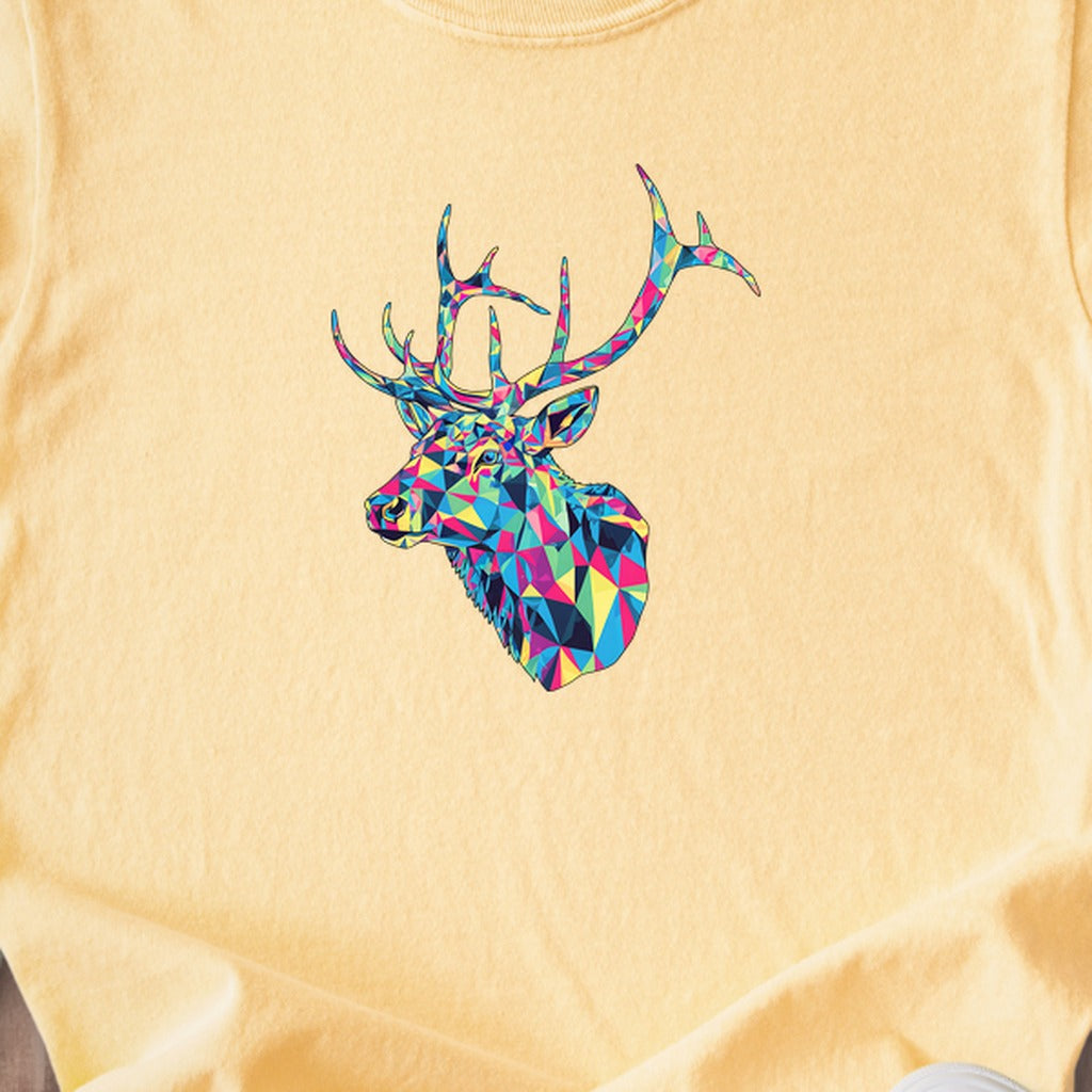 Elk Mosaic Kids Cotton T-Shirt