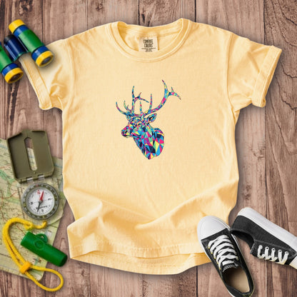 Elk Mosaic Kids Cotton T-Shirt