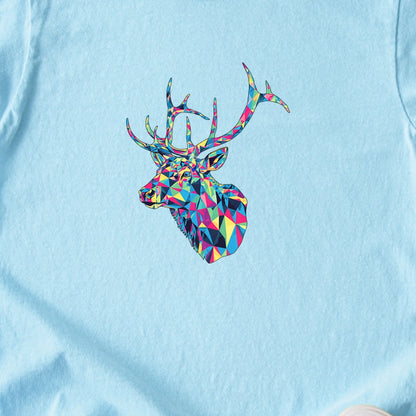 Elk Mosaic Kids Cotton T-Shirt