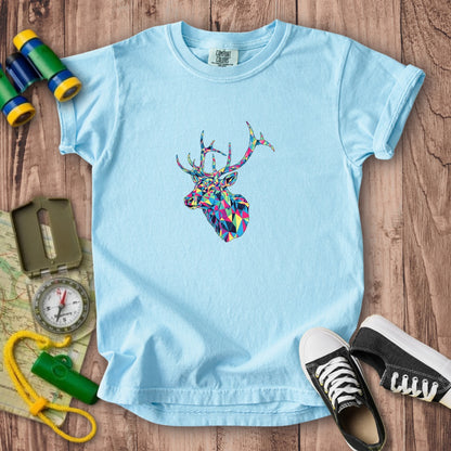 Elk Mosaic Kids Cotton T-Shirt