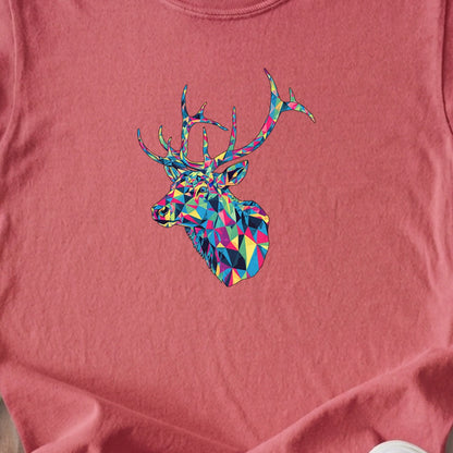 Elk Mosaic Kids Cotton T-Shirt