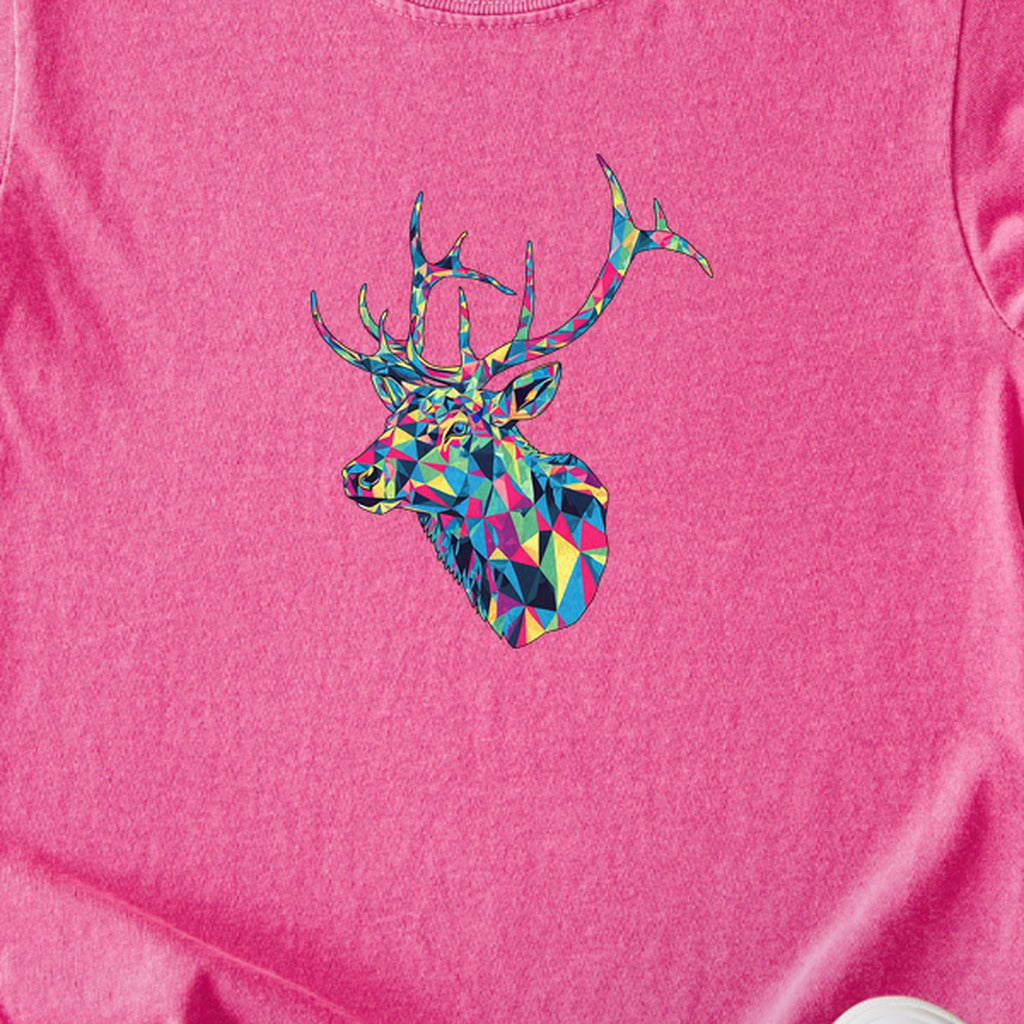 Elk Mosaic Kids Cotton T-Shirt