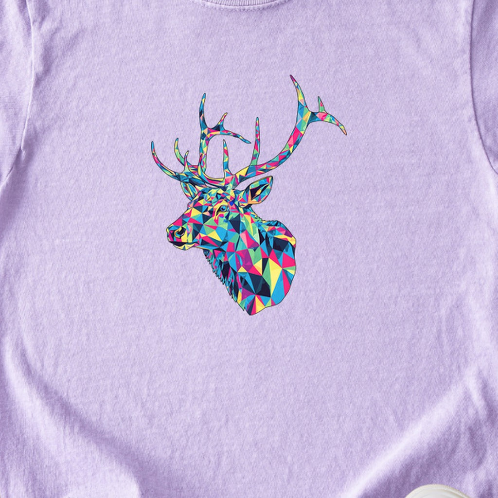 Elk Mosaic Kids Cotton T-Shirt