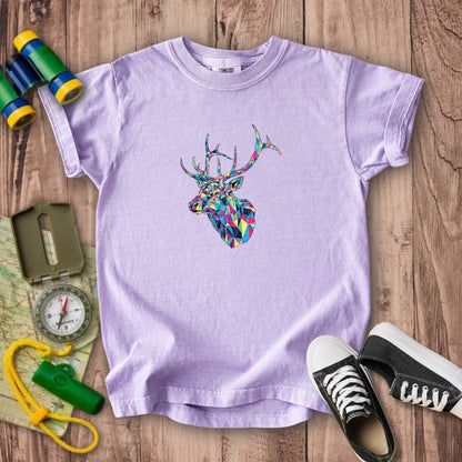 Elk Mosaic Kids Cotton T-Shirt
