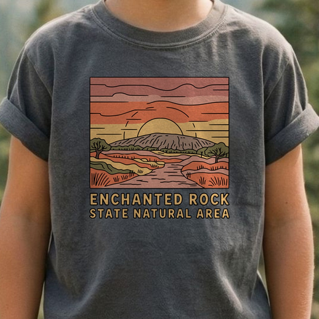 Enchanted Rock State Natural Area Kids Cotton T-Shirt
