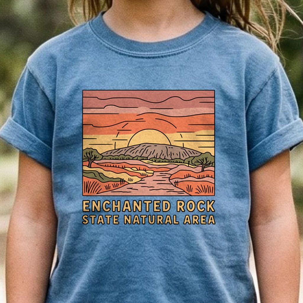 Enchanted Rock State Natural Area Kids Cotton T-Shirt