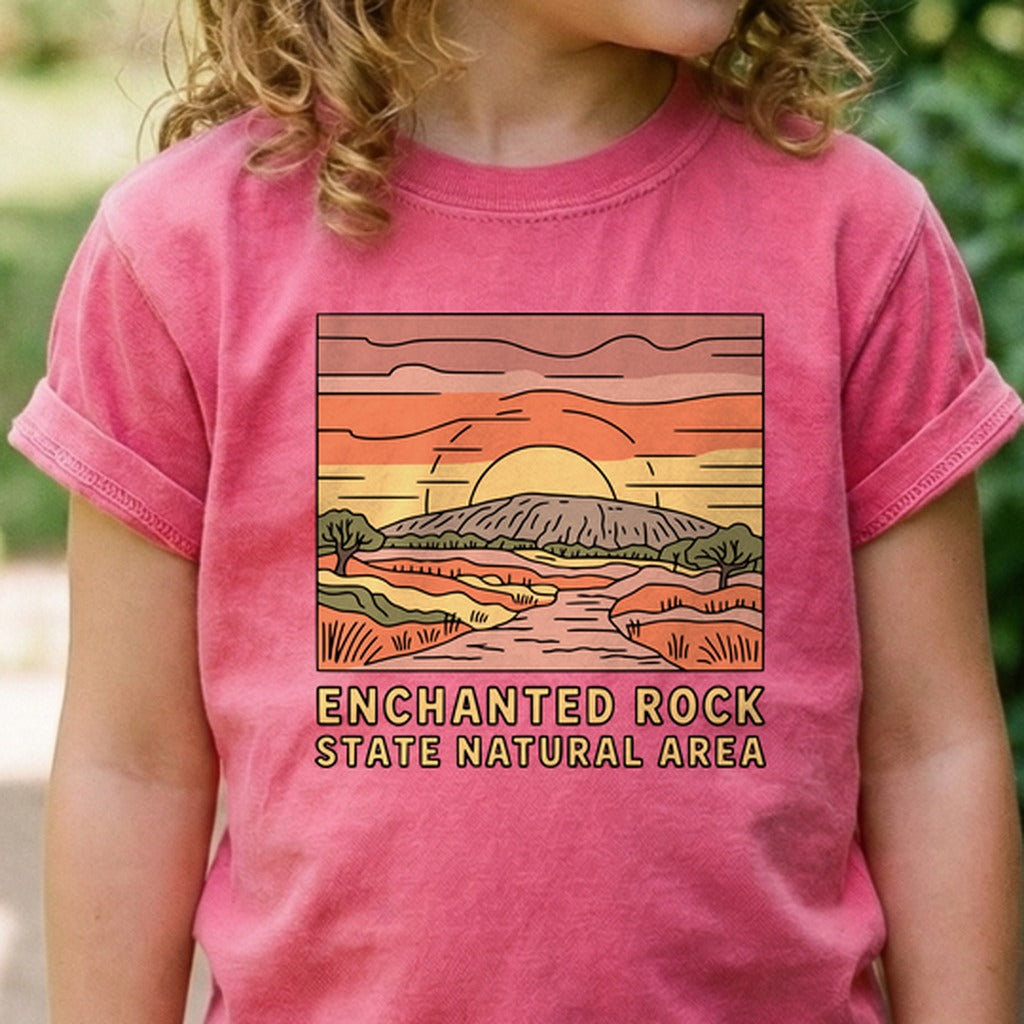 Enchanted Rock State Natural Area Kids Cotton T-Shirt