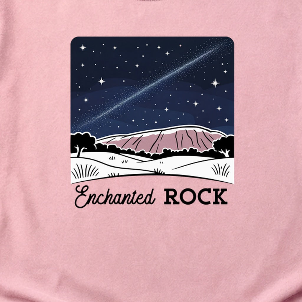 Enchanted Rock at Night Cotton T-Shirt