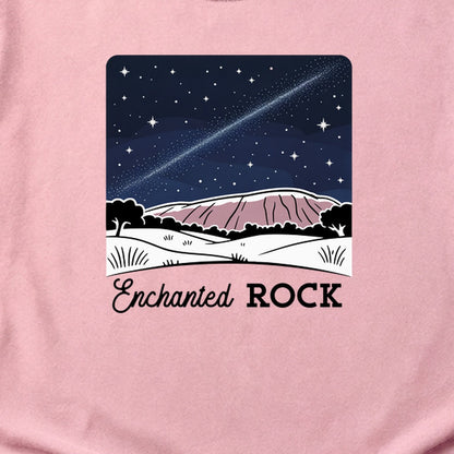 Enchanted Rock at Night Cotton T-Shirt