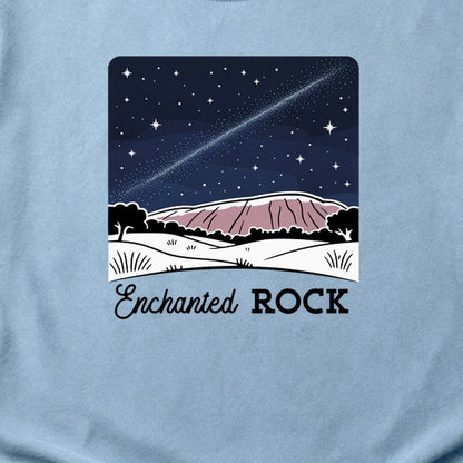 Enchanted Rock at Night Cotton T-Shirt