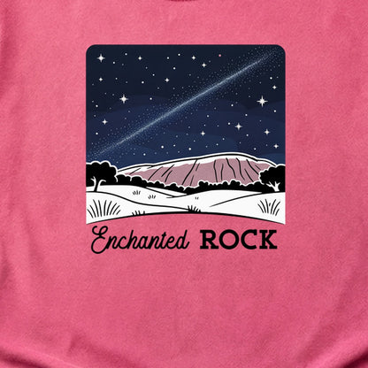 Enchanted Rock at Night Cotton T-Shirt