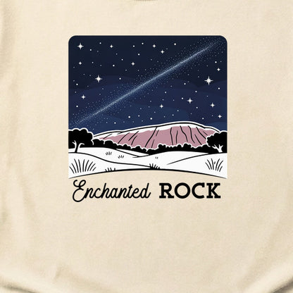 Enchanted Rock at Night Cotton T-Shirt